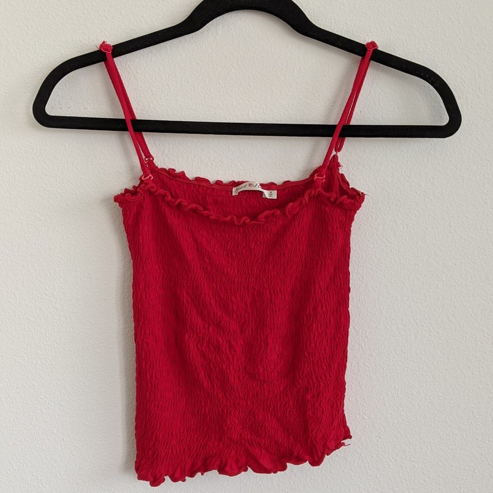 Red tank top